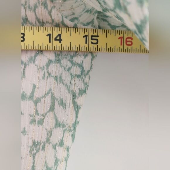 Rebecca Taylor Ikat Leaf Lurex Top - Picture 5 of 7